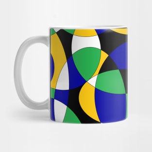 green and blue colored circles Mug